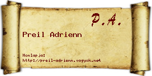 Preil Adrienn névjegykártya
